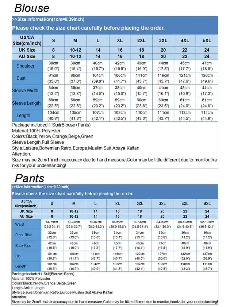 Turkish Matching Set 2Pcs Causal Trousers Suit Women Fashion Tracksuits Muslim Blouse Set  Spring Outfits Dubai Abaya