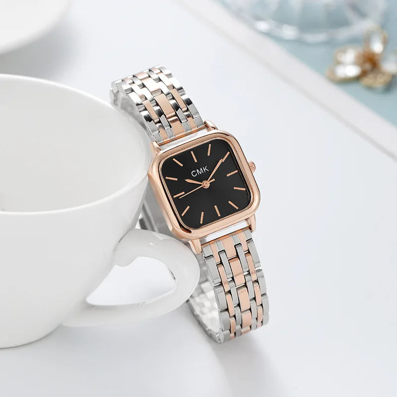 Watch Fashion Ladies Steel Chain Noble Quartz Watch   Business Wristwatch Watches for Women