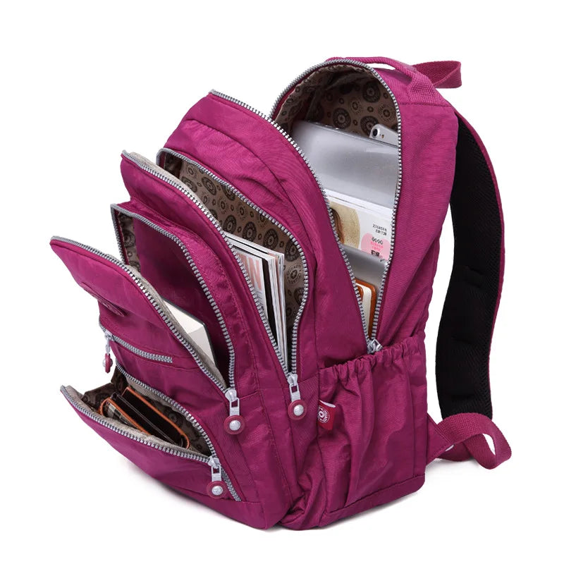 Chic Roomy Schoolbags with Reinforced Seams Waterproof  School Backpacks for Girls Laptop Back Packs