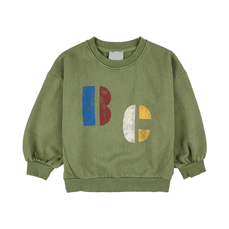 Korean Childrens Autumn Winter Clothes for Girls Boys Babi Sweaters Kids Sweatshirts Long Sleeve O-neck Cute Tops