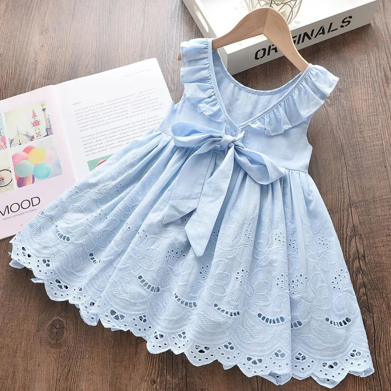 Menoea Toddler Dresses  Summer Style Children Floral Pattern Costume Girl Clothes Kids Dress For Girls Casual Dresses