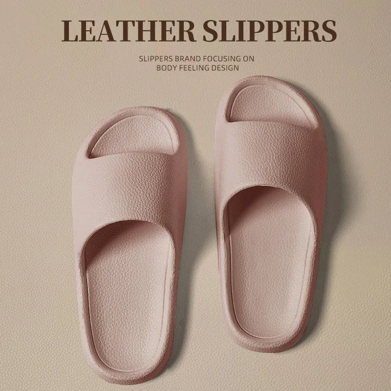 Men sandals Flip flops man Slippers Solid Color Simple Non-slip Soft Sole Comfortable Shower Slippers Outdoorf  Couple Shoes unisex