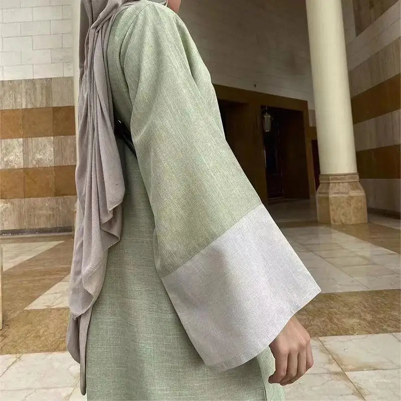 Cotton Linen Open Abaya Kimono Muslim Turkey Saudi Abayas for Women Dubai  Luxury Kaftan Robe Ramadan Eid Islamic Clothing luxury