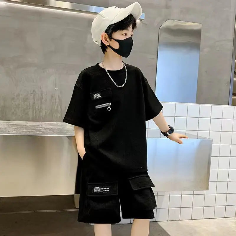 Baby Boys Summer Clothing Sports Sets Letter T shirt+Short pants 2pcs Suits Boys Tarcksuit Clothes