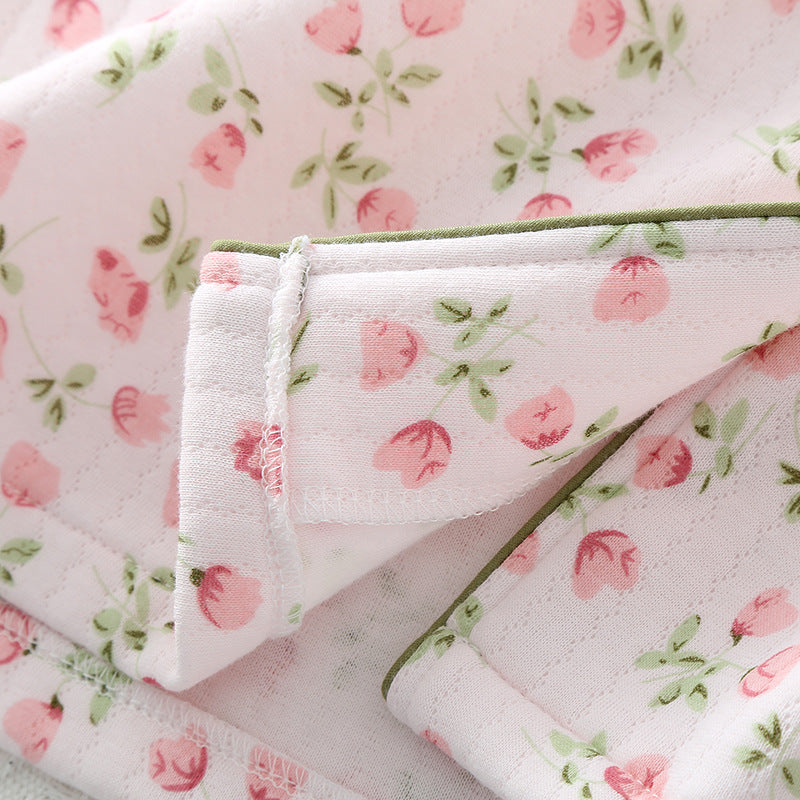 Women's Fashionable Warm Lapel Homewear Pajamas Suit
